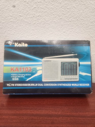 Kaito KA1103 AM FM Shortwave SSB Radio with Dual conversion radio W/ Light
