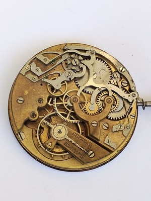 Minerva - Chronograph pocket watch movement With Dial - For Parts