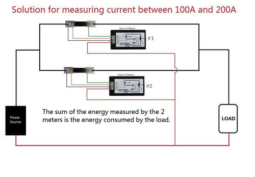 100A DC Digital Watt KWH Current Power Energy Meter Ammeter Voltmeter 7-100V US - Picture 9 of 9
