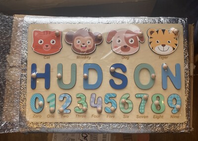 Personalized Gift and Name Puzzle for Baby | Boy and Girl Wooden Name Puzzle Toy