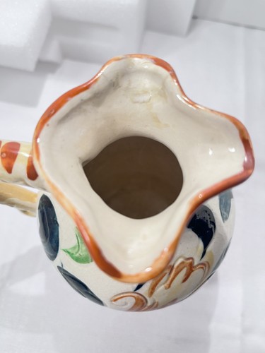 Vintage Hand Painted Ceramic Pitcher Made in Japan 6 Inches Tall - Picture 6 of 10