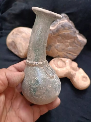Authentic Ancient Egyptian Antiquities Pharaonic Urn Vase Rare Egyptian stone BC - Picture 5 of 9