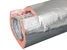 10-in x 25-Ft Insulated Flexible Round Flex Duct Tube R8 Heating/AC Vent Venting