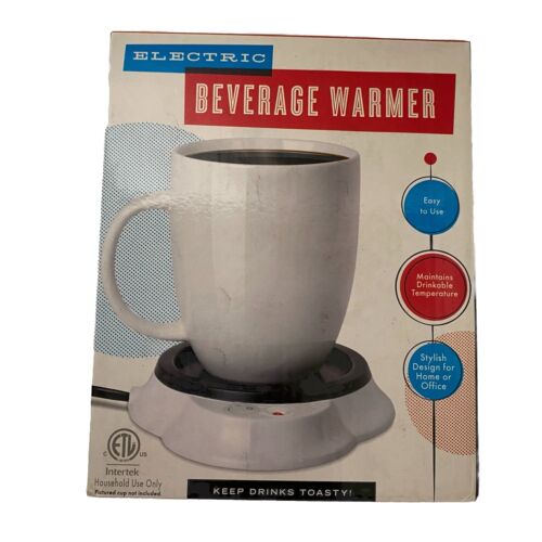 Intertek Electric Beverage Warmer Keeps Coffee/Tea/Cocoa Hot NEW IN BOX NIB - Afbeelding 1 van 3