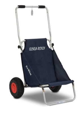 Eckla Beach Rolly Eckla Sitz- und Transportwagen mit Lufträder Farbe blau