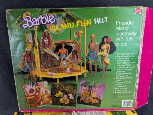 1987 Barbie Island Fun Hut Set In Box Near Complete Vintage Mattel #4414 - Picture 8 of 23