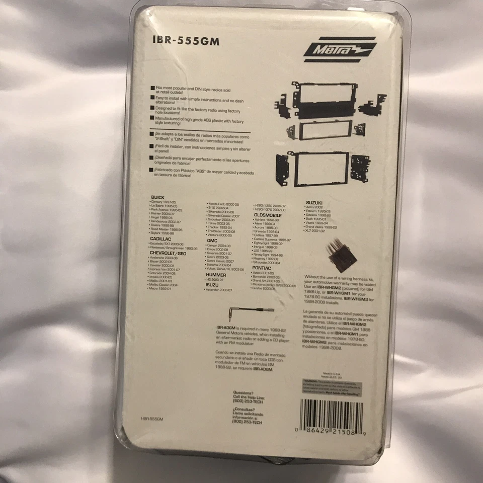 Metra 1995-up General Motors Car Stereo Instaliation Kit - Image 3 of 4