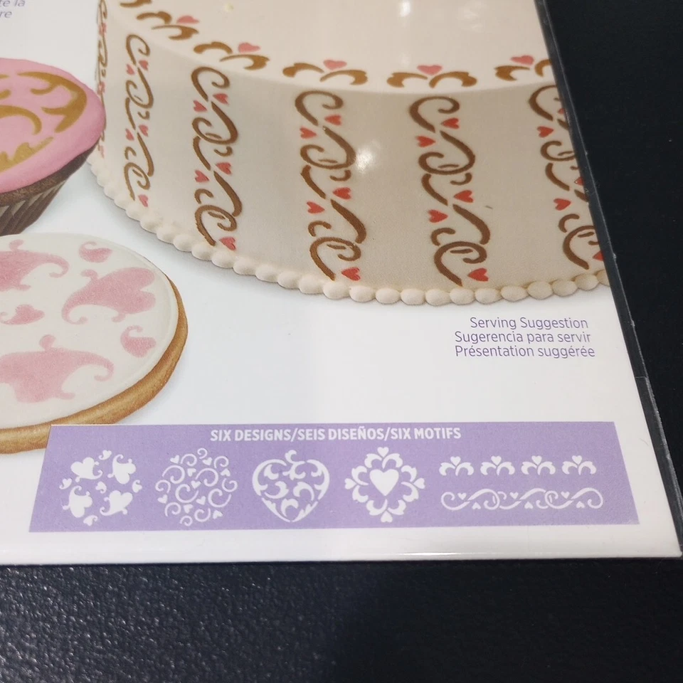 Lote de 3 plantillas con monograma Wilton Stick-N-Stay Foto 4 de 4