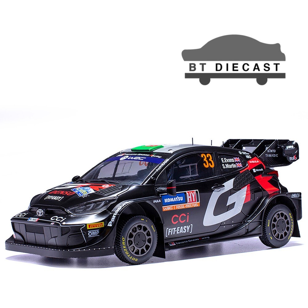 IXO TOYOTA GR YARIS RALLY1 #33 1/18 2ND PLACE RALLY SWEDEN 2024