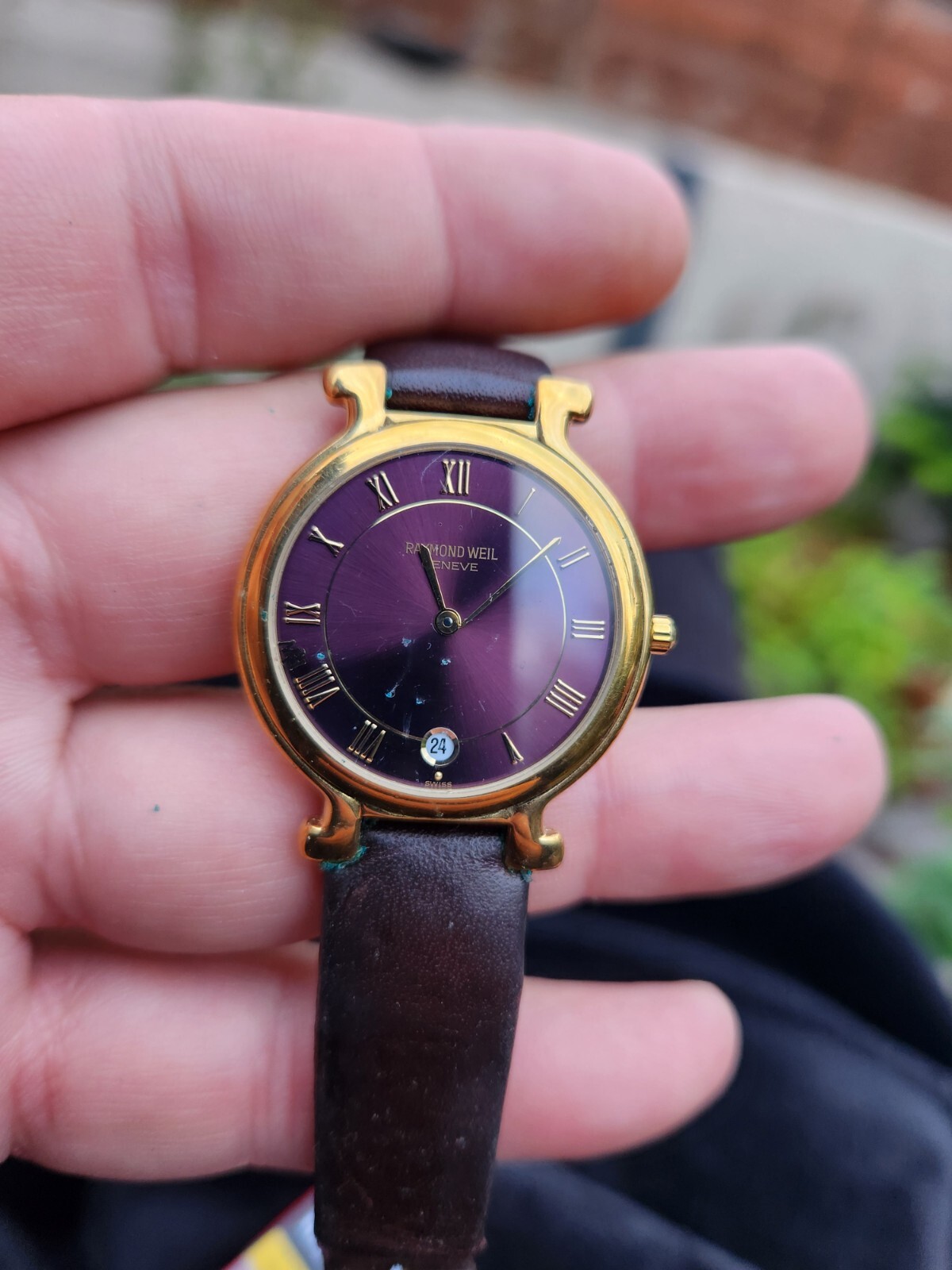 Raymond Weil 91362 Men's Watch Purple Dial Battery Replacement