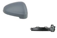 Spiegelkappe + LED-Spiegelblinker passend für Audi A4 8W 05/15- Rechts Beifahrer