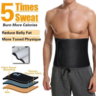 MEN&WOMEN Slim Weight Loss Girdle Belt Body Shaper Waist Trimmer Wrap Fat Burner