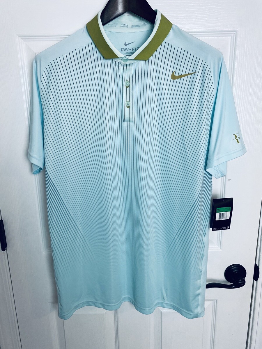 Nike Roger Federer RF 2013 ATP Basel Swiss Polo Tennis Shirt XL
