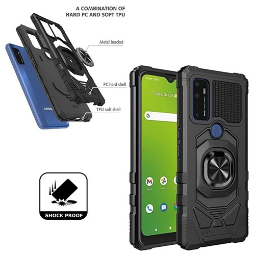 Für TCL ION V Hybrid Magnet Auto Halterung Ring Ständer Panzer Hülle Cover - Bild 6 von 55