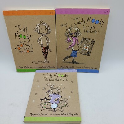 Judy Moody Book Lot Of 3 Megan McDonald Paperback Books 1,2,4 Childrens ...