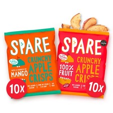 Apple Crisps: Mixed Box, Healthy, Vegan, High Fibre, Low Calorie, Fat Free X 20