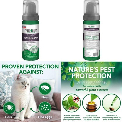 waterless flea and tick shampoo for cats