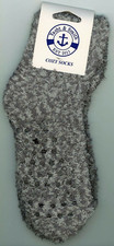 non slip Socks Fuzzy Cozy Warm 1 Pair Gray Women's size small 9-11 New B3-B2