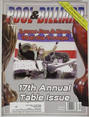 Pool & Billiard Magazine April 2003 Ewa Laurance Allison Fisher Loree Jon MZ5