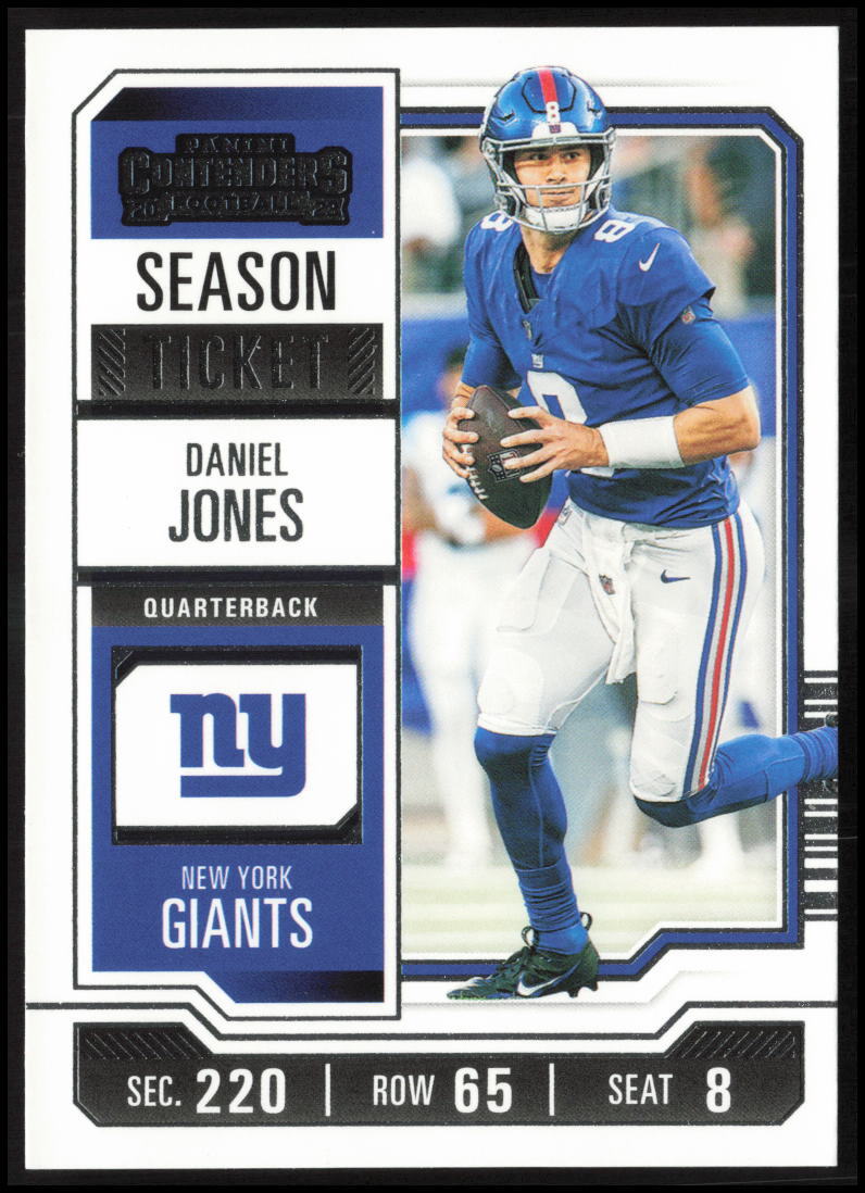 2023 Panini Contenders #75 Daniel Jones New York Giants Season Ticket Retail