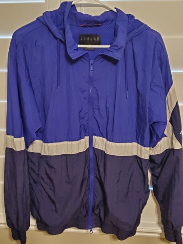 Vintage Nike Air Jordan Womens Purple Wind Breaker Zip Up Hoodie S P CH - Picture 3 of 17