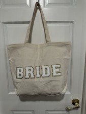 Large  Bride  Canvas Tote Bridal Shower/Wedding