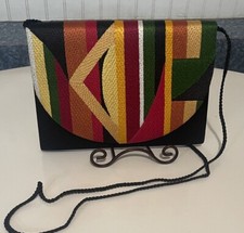 Vintage Women Multicolored Adity Clutch Handbag Purse
