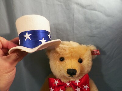 Steiff ファースト アメリカン テディベア　EAN667183 Steiff 667183 First American Teddy Bear LOOSE HAT | eBay