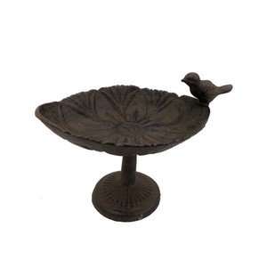 Cast Iron Metal Bird Feeder With Stand Great For Wild Birds Or