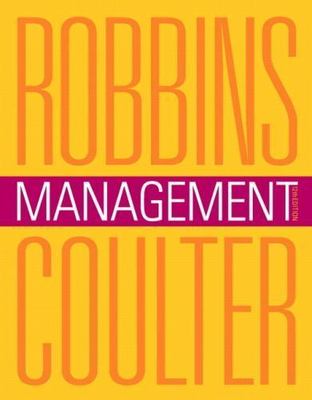 Management by Mary A. Coulter and Stephen P. Robbins (2013, Hardcover)