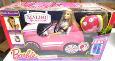 New Barbie RC Remote Control Pink Convertible Car With Barbie Malibu Avenue