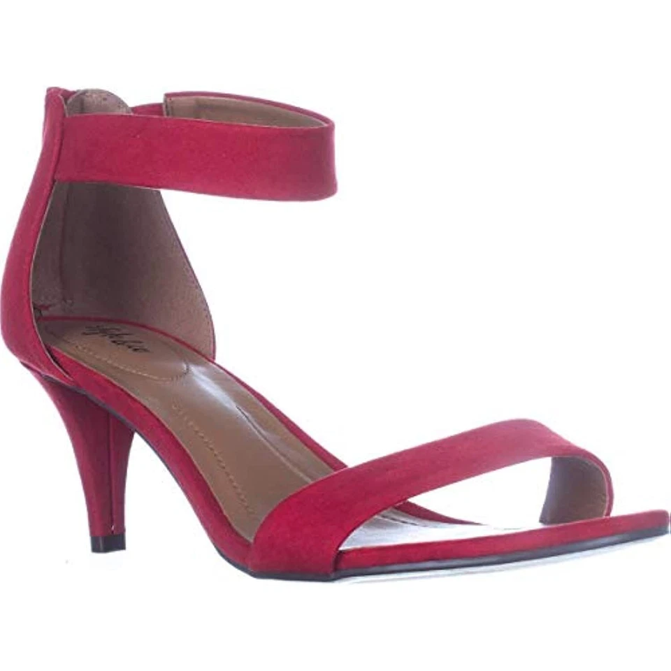 Sandalias de vestir Style & Co. Paycee de gamuza sintética para mujer rojas 6 medianas (B,M) Foto 2 de 4