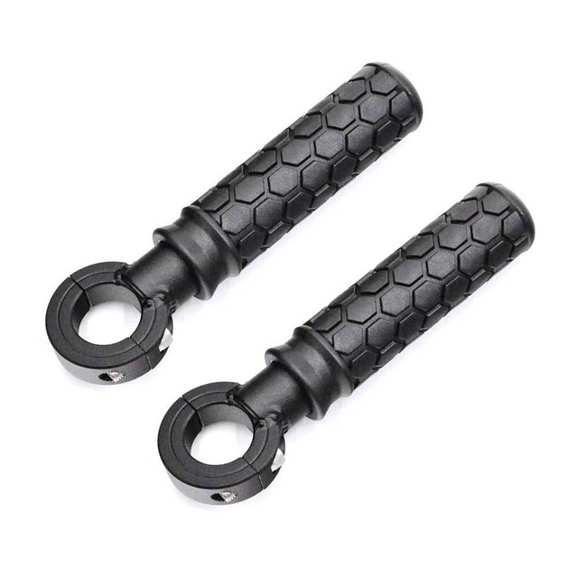 Bolt On STEEL Footpegs Passenger Pegs 1" Frame Chopper Harley