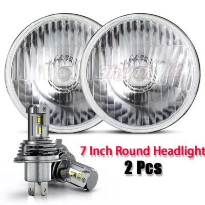 Deabuy2020 7" Round LED Halo Projector Headlights Hi/Lo DRL For International Harvester Scout II 1973-1980 – DOT/SAE Certified