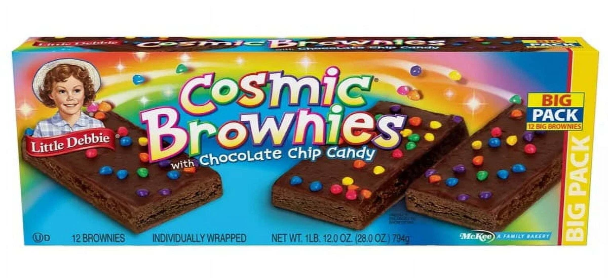Little Debbie Big Pack Cosmic Brownies mit Chocolate Chip Candy - 12 CT