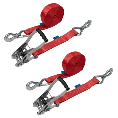 2x Spanngurt LOADCARE Ratschenzurrgurt 5 Tonnen, 5t, 2500daN mit Karabinerhaken - Bild 1 von 4