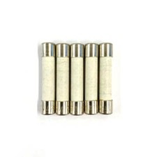5 Pack of Buss ABC-1/2, 0.50A 250V Fast Acting Fast Blow Ceramic Body Fuses