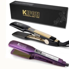 KIPOZI Professional Titanium Hair Straightener 1.75 Inch Wide Plates Flat Iron