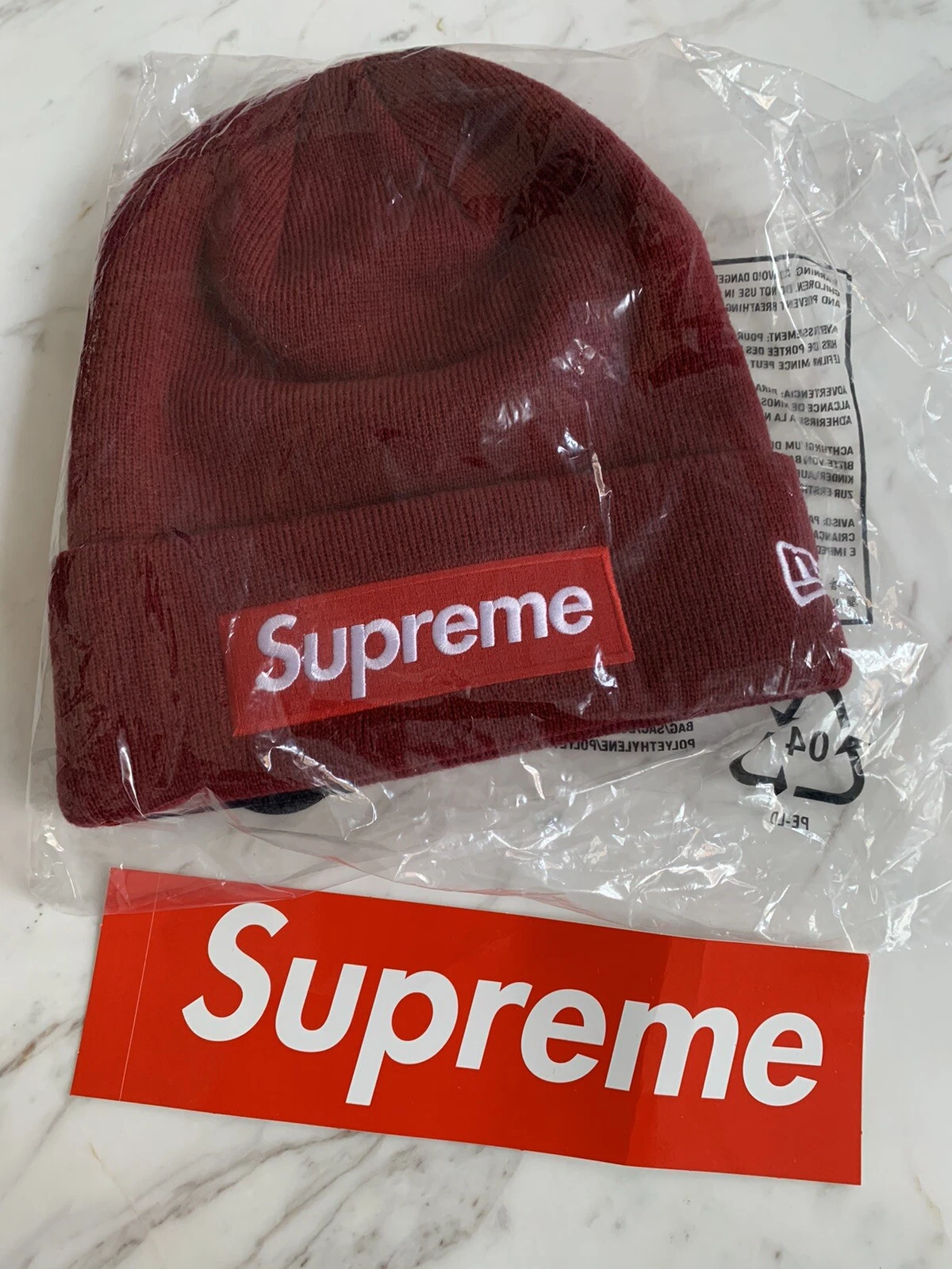 Supreme Box Logo Beanie Red Cardinal   Tout neuf dans son sac   FW2022