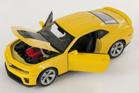 Blitz Versand Chevrolet Chevy Camaro ZL1 Gelb Yellow Welly Modell Auto 1:24 Neu