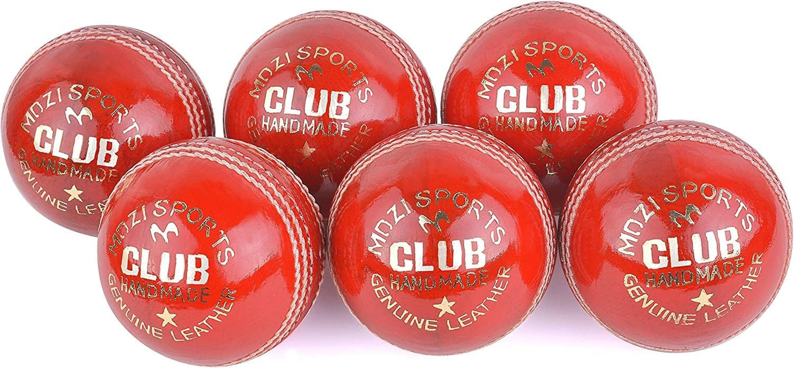 Junior Cricket Balls -4 Pieces School Youth Leather Hard Balls Weight 4.75Oz (13