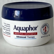 Aquaphor Healing Ointment Advanced Therapy Skin Protectant Jar 3.5 Oz Exp 03/25
