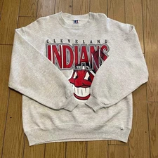 Reprint Cleveland Indians MLB Baseball 90s Rare design Unisex Sweatshirt RM1127