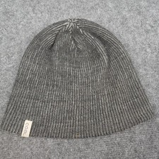Coal Beanie Hat Gray Knit Ribbed Mens One Size Cuff Slouch Winter Cap Casual