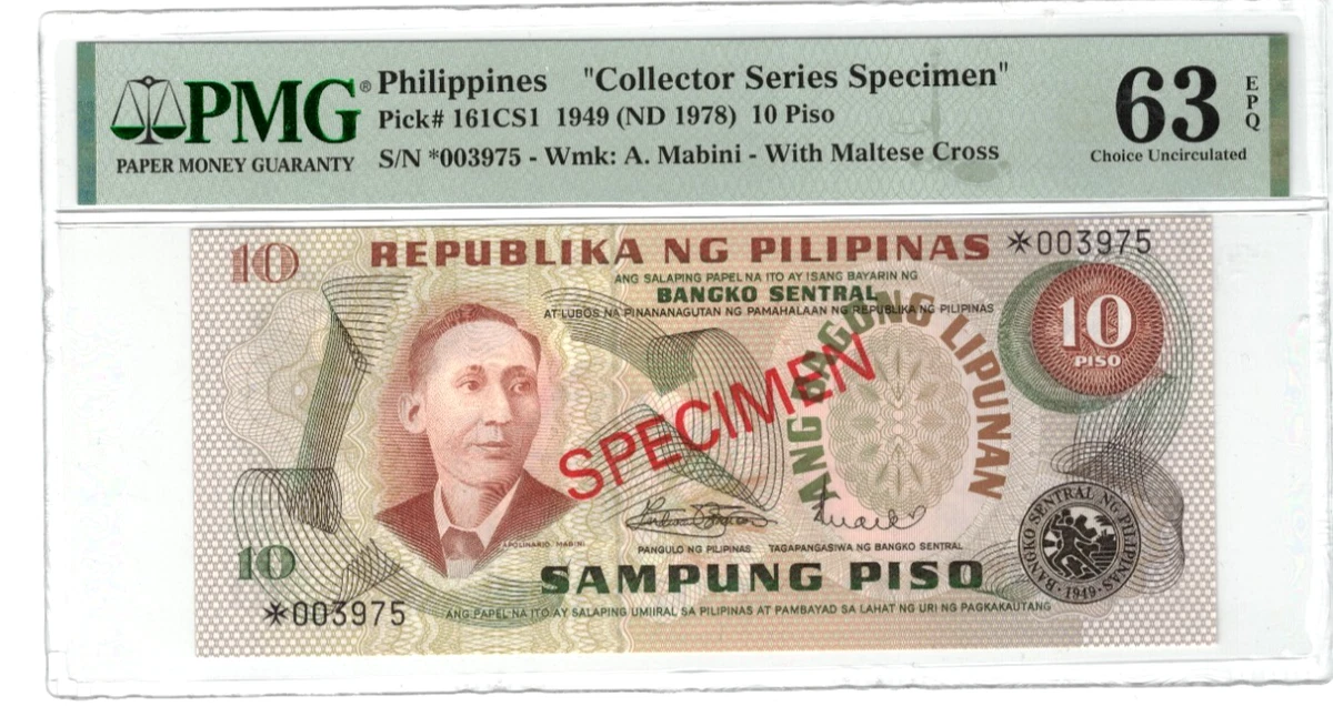 Philippine Paper Money Specimens for sale | eBay