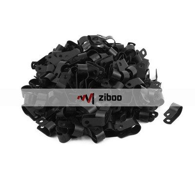 200Pcs   RType 10.4mm Cable Cord Wire Clamp Clip Fastener Kd *pz