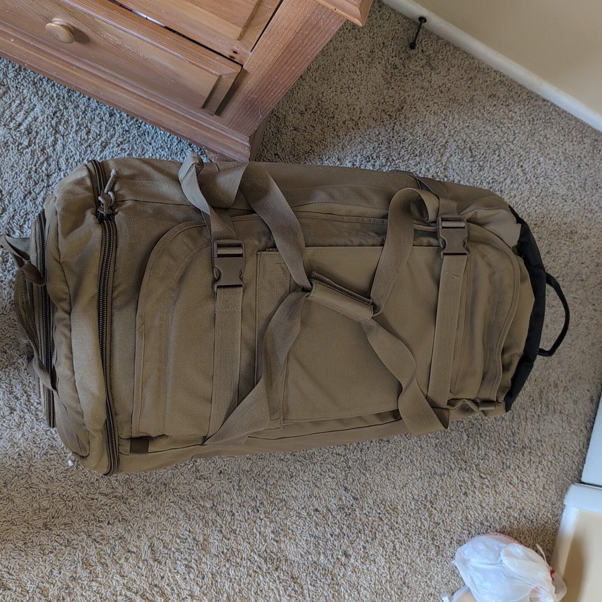 米軍　THIN AIR GEAR DEPLOYMENT BAG（RLCS） Military Thin Air Gear Rolling Deployment/Backpack/Bag -Coyote