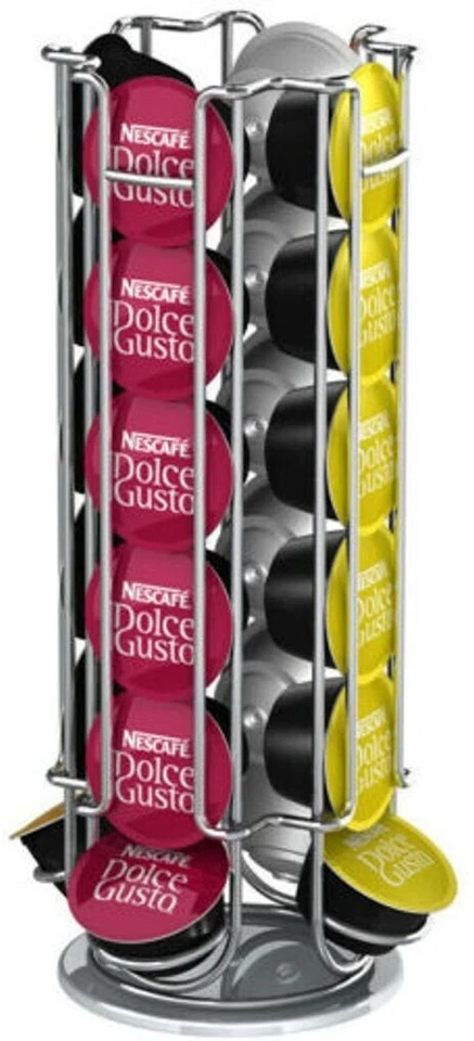 Kaffee-Pad-Disc-Kapsel-Spender Parco für Dolce Gusto 24 Kapseln Edelstahl - Bild 2 von 2