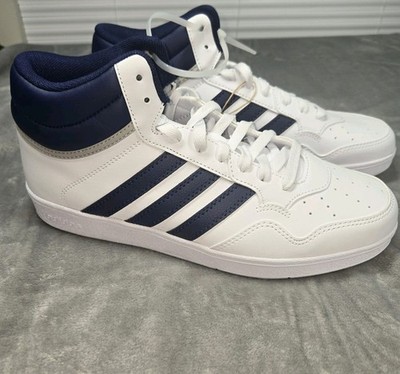 Adidas Hoops 4.0 Mid Men's Size 8.5 Athletic Shoes White Basketball Sneakers New
