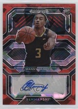 2021 Panini Prizm Draft Picks College Penmanship Red Ice Manny Camper Auto 0x1